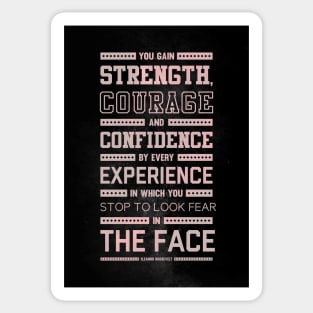 Lab N. 4 Strength Does Not Come Arnold Schwarzenegger Motivational Quote Sticker